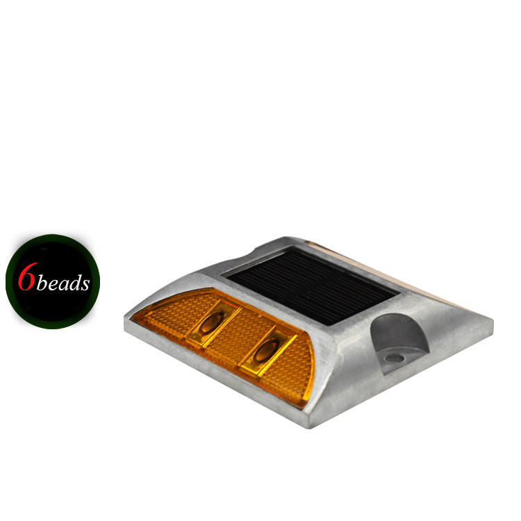 Reflectieve blinkende zonne-LED-wegmarker lichtlamp flitsende zonne-weglamp