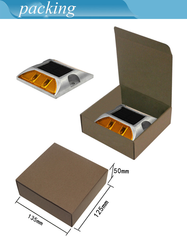 Reflectieve blinkende zonne-LED-wegmarker lichtlamp flitsende zonne-weglamp