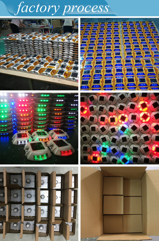 Reflectieve blinkende zonne-LED-wegmarker lichtlamp flitsende zonne-weglamp