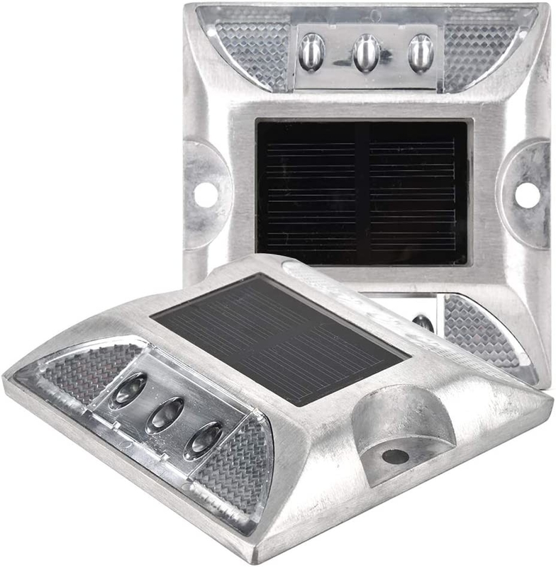 Solar Road Stud met 103*106*24mm Grootte en LED Reflectief verkeerswaarschuwingslicht 330g