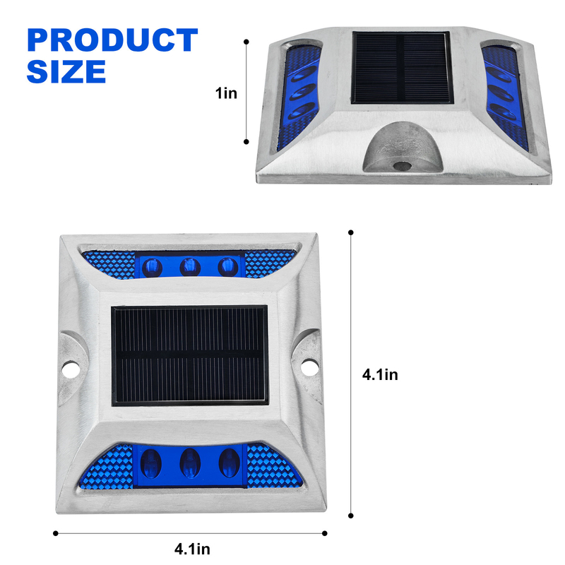 IP68-categorie LED-zonne-wegmarkerlamp met een levensduur van 50000 uur en een spanning van 2 V