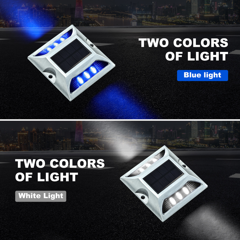IP68-categorie LED-zonne-wegmarkerlamp met een levensduur van 50000 uur en een spanning van 2 V