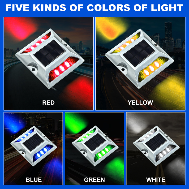 IP68-categorie LED-zonne-wegmarkerlamp met een levensduur van 50000 uur en een spanning van 2 V