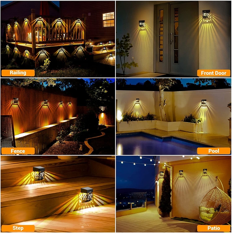 LED-tuinverlichting op zonne-energie met monokristallijn siliciumpaneel in warm/koel wit/RGB