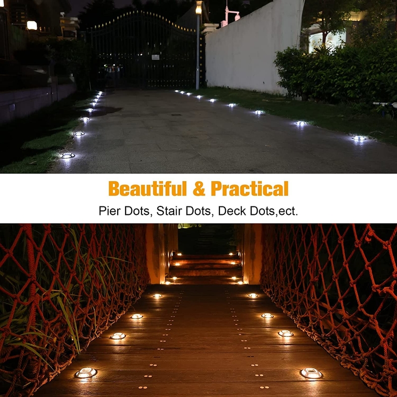 Waterdicht zonne-dekverlichting IP67 LED Ourdoor Zonne-dock licht voor buitenverlichting