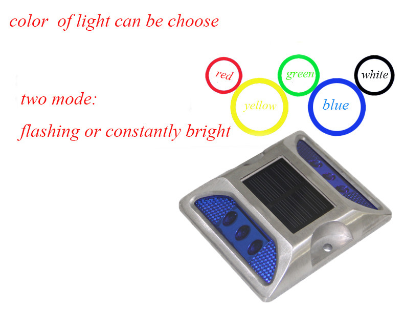 Wit Geel Rood Blauw Groen 330g 2V LED Zonne-energie Straatstaken Werktemperatuur -20C-70C Aluminium legering