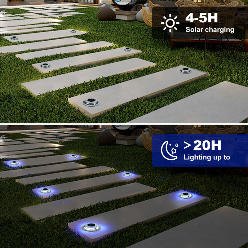 Bule of koudwit 3T Lagers 2V Spanning Solar Led Light / Solar Dock Light Voor Dock Decoratie