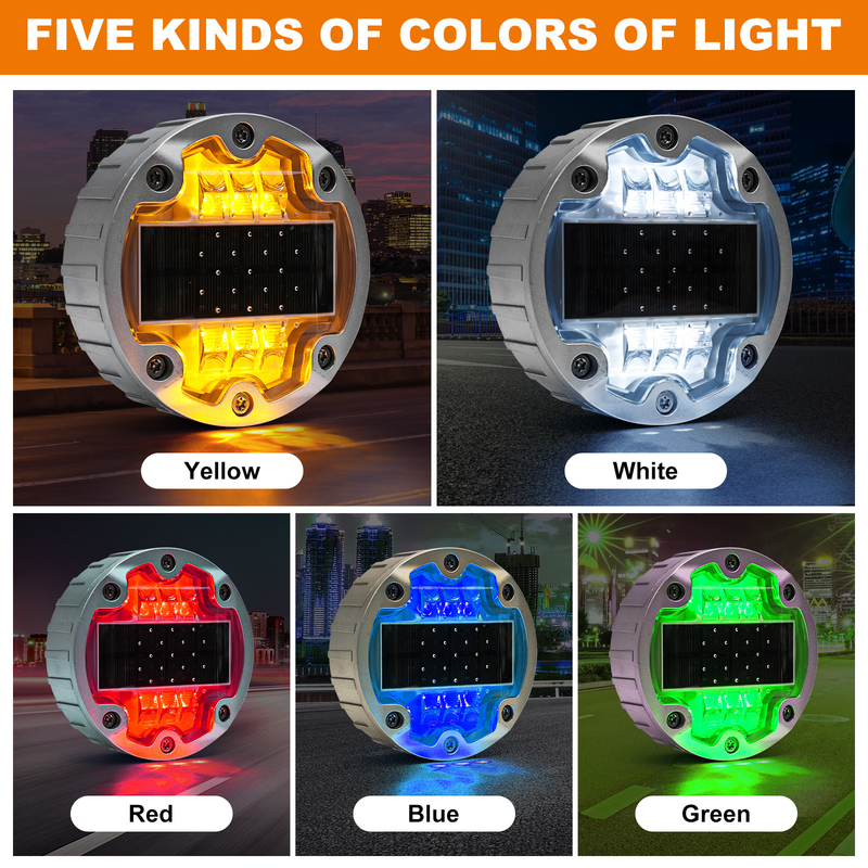 1150g Ultra Duurzaam Aluminium LED Zonne-Straat Reflectoren / Zonne-aangedreven wegstokjes
