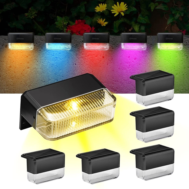 Zonne-energie wandlicht ingebouwd in ternaire lithiumbatterij voor warme witte RGB LED-verlichting
