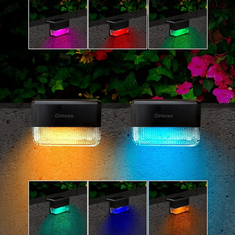 Zonne-energie wandlicht ingebouwd in ternaire lithiumbatterij voor warme witte RGB LED-verlichting