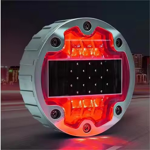 Milieuvriendelijke LED-wegmarkeringen met zonne-energie met 6 kralen voor de snelweg- en verkeersveiligheid