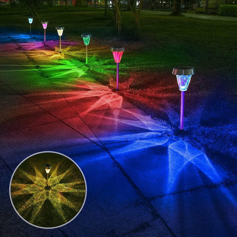1 stuks De zonne-stoklamp De zonne-tuinlamp IP65 waterdicht met monokristallijn zonnepaneel
