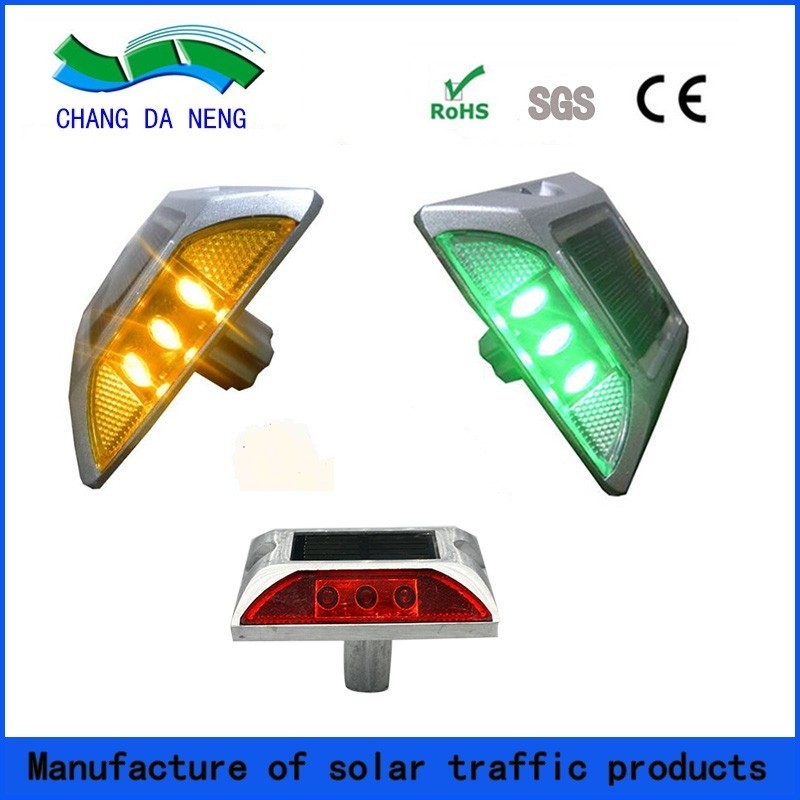 PBW Aluminium Solar Road Stud LED Solar Road Reflector Voor Veiligheidswaarschuwing