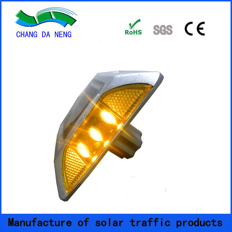 PBW Aluminium Solar Road Stud LED Solar Road Reflector Voor Veiligheidswaarschuwing