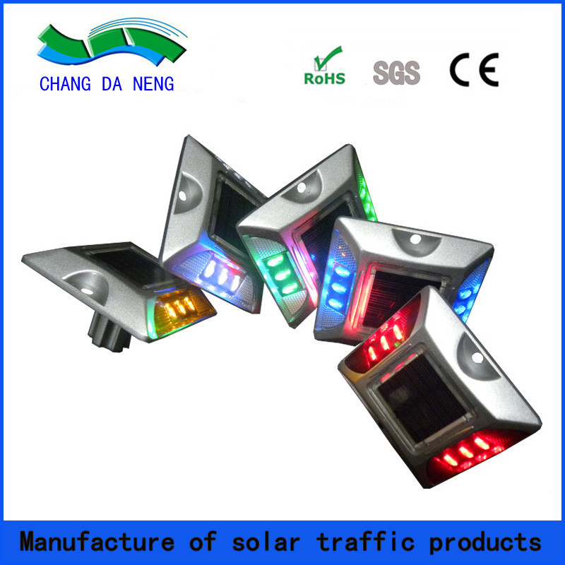 PBW Aluminium Solar Road Stud LED Solar Road Reflector Voor Veiligheidswaarschuwing