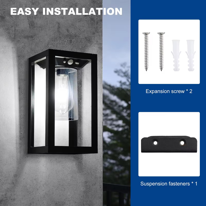 Bewegingssensor Zonneveranda licht Buitenverlichting IP65 Sconce Wandlantaarn Lamp Voor patio Voordeur Decoratief