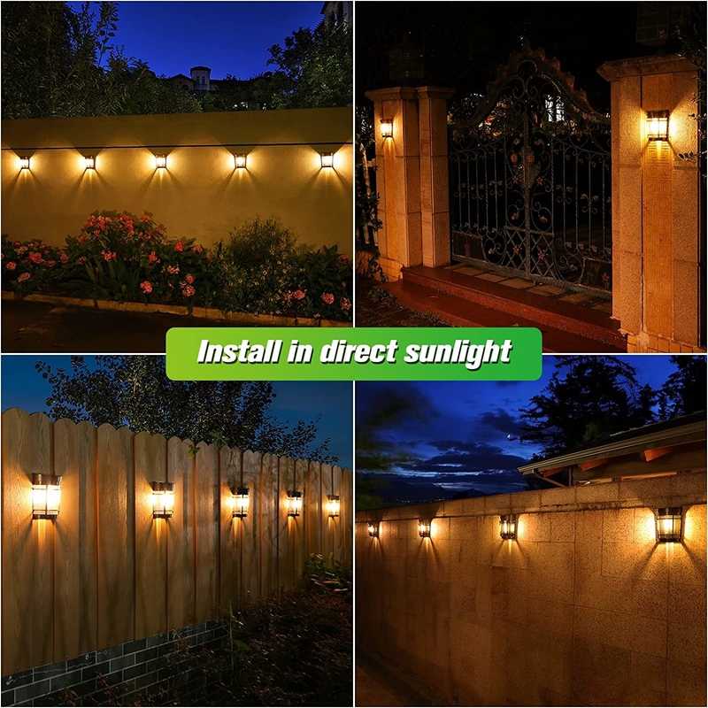 Warm Wit tot RGB Zonnewandlicht Ternaire lithiumbatterie Met waterdichte IP65 PC Shell