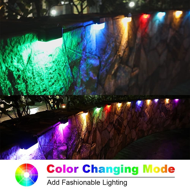 RGB-lichten Zonne hek licht Buiten led zonnelicht met Warm White Lighting kleur