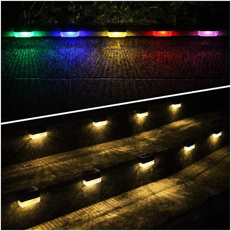 RGB-lichten Zonne hek licht Buiten led zonnelicht met Warm White Lighting kleur