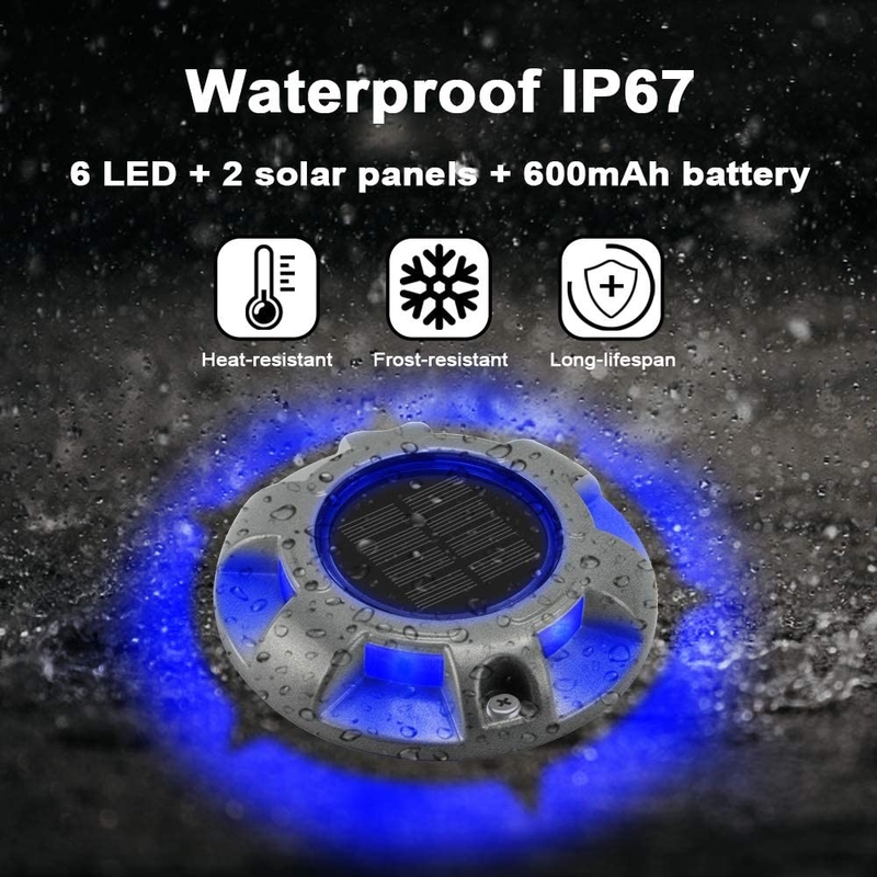 IP68 Waterdicht Aluminium Zonnepaneel Dock Floor Light voor Tuinweg 114*22MM
