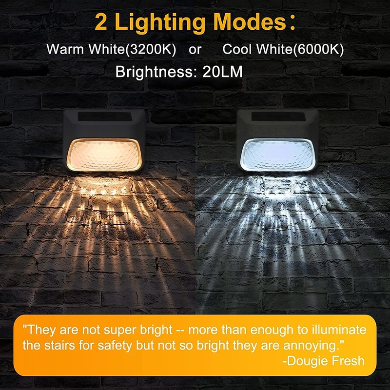 15 uur werktijd Zonne hek licht voor trappen hek Railing bureau en trap Warm wit RGB Licht kleur
