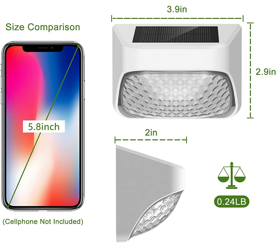 15 uur werktijd Zonne hek licht voor trappen hek Railing bureau en trap Warm wit RGB Licht kleur