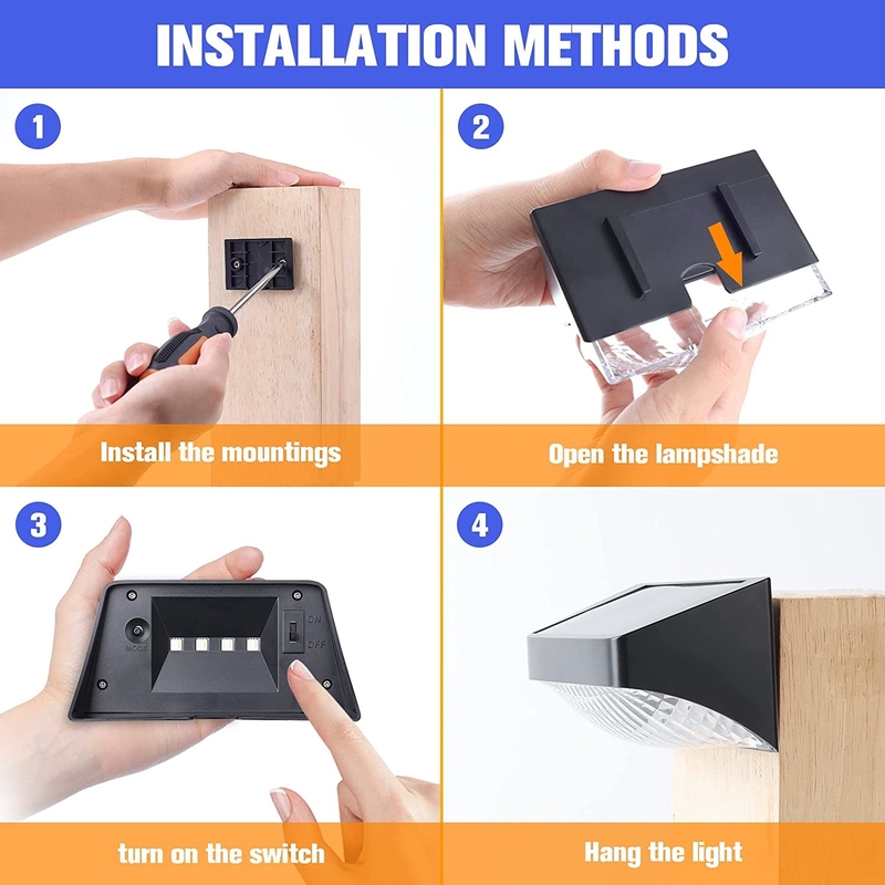 Buiten waterdicht dek wandlamp Led Solar Luminous Lighting Muurlichten Voor Tuin hek Buitenmuur