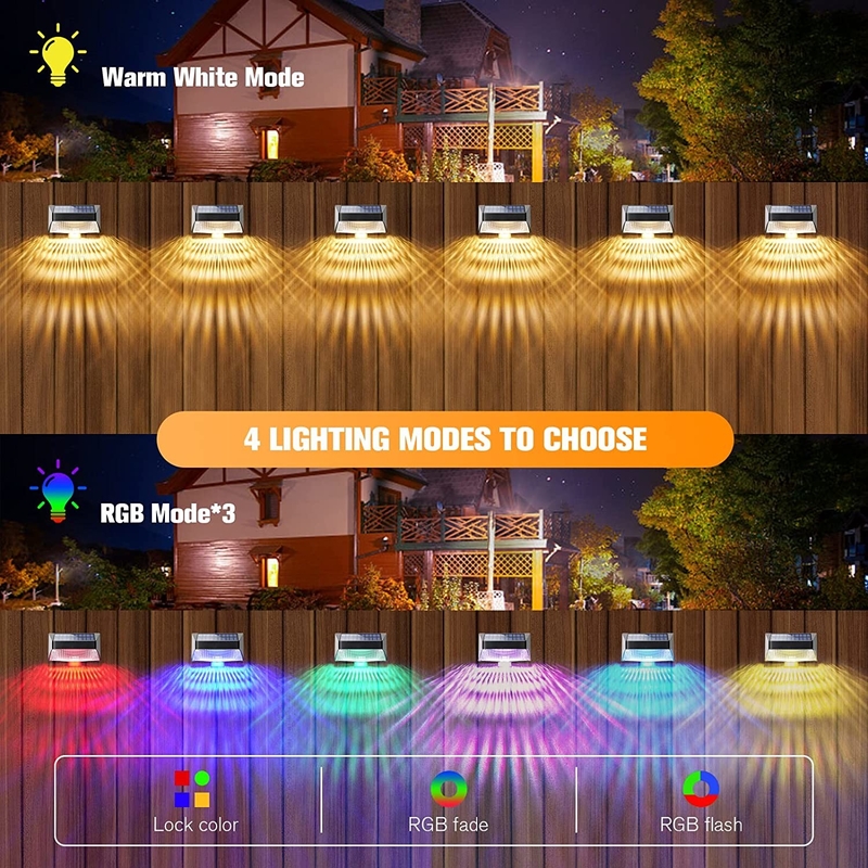 Buiten waterdicht dek wandlamp Led Solar Luminous Lighting Muurlichten Voor Tuin hek Buitenmuur