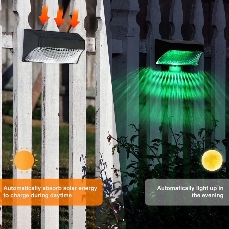 Buiten waterdicht dek wandlamp Led Solar Luminous Lighting Muurlichten Voor Tuin hek Buitenmuur