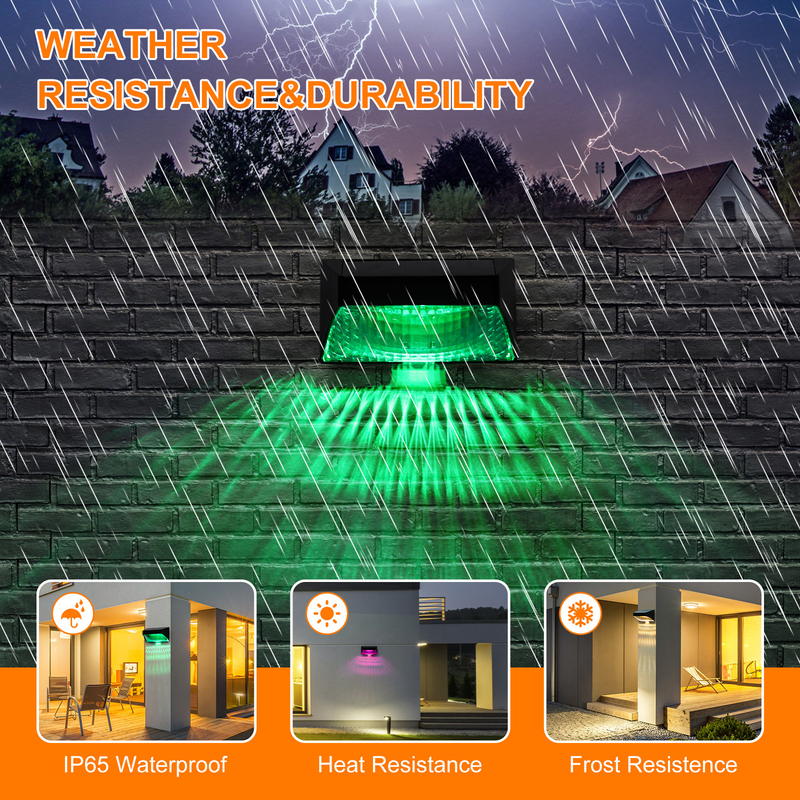 Buiten waterdicht dek wandlamp Led Solar Luminous Lighting Muurlichten Voor Tuin hek Buitenmuur