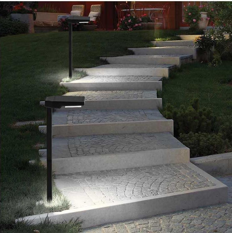 Buitengebied pad decoratie zonne-stake licht 6 heldere LED-lichten 15 uur werktijd IP65 waterdicht