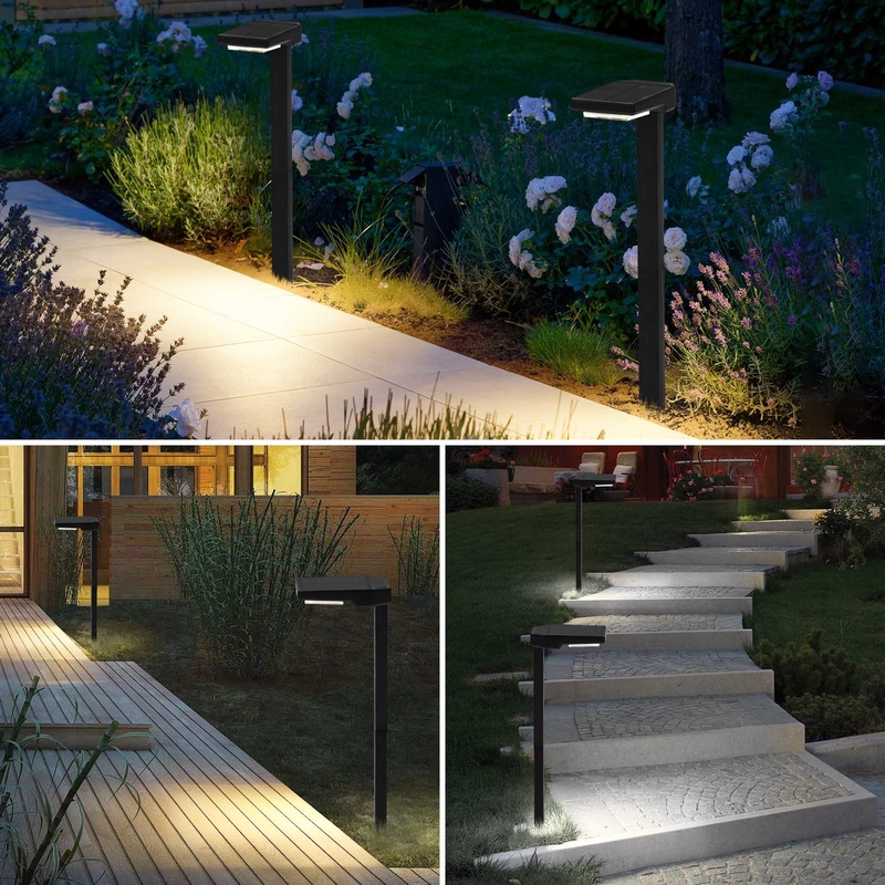 6 stuks Perlen IP65 Zonne-tuinlamp Aangedreven door monokristallijn siliciumpaneel 5V/100MA