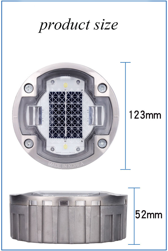 Rode zonne-afsluitingen 2V Aluminium PC IP68 waterdicht voor betere zichtbaarheid's nachts