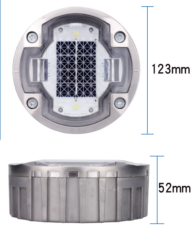 Rode zonne-afsluitingen 2V Aluminium PC IP68 waterdicht voor betere zichtbaarheid's nachts