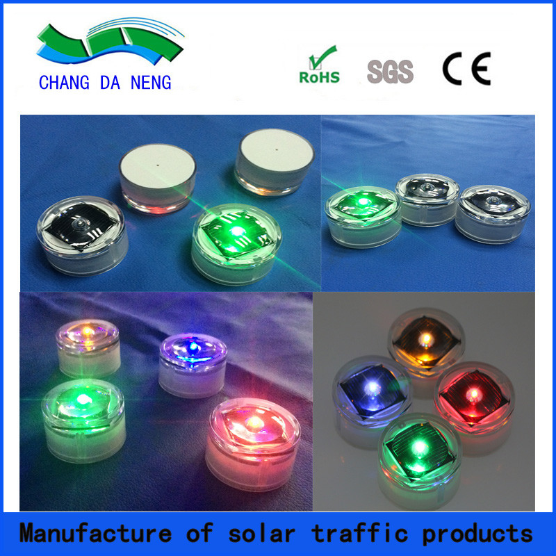 Aluminium ondergrondse zonnewegstokjes Ronde ingebouwde LED-baken Lichtwegmarkers