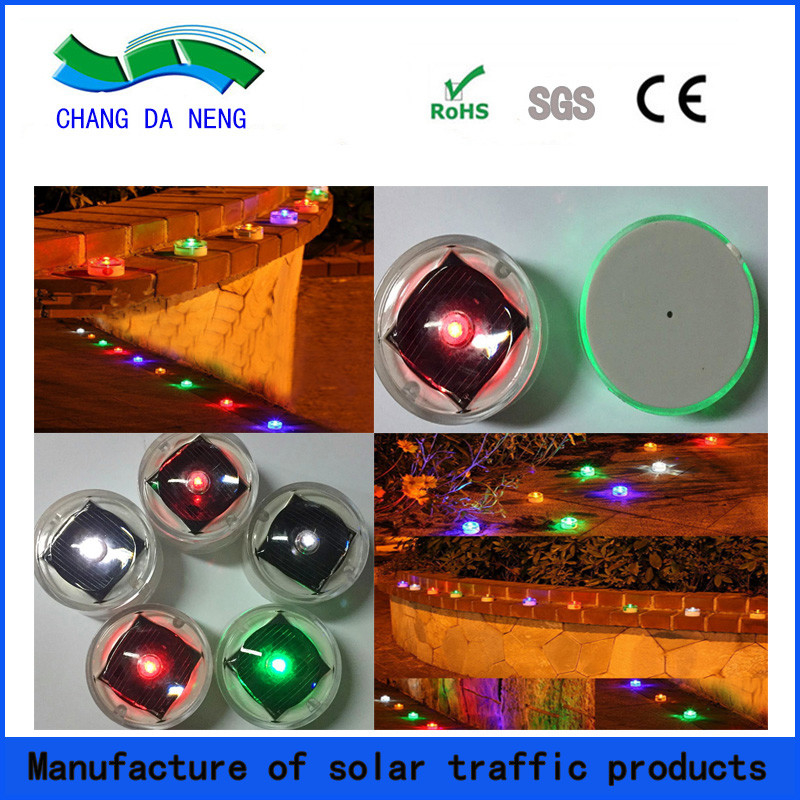 Aluminium ondergrondse zonnewegstokjes Ronde ingebouwde LED-baken Lichtwegmarkers