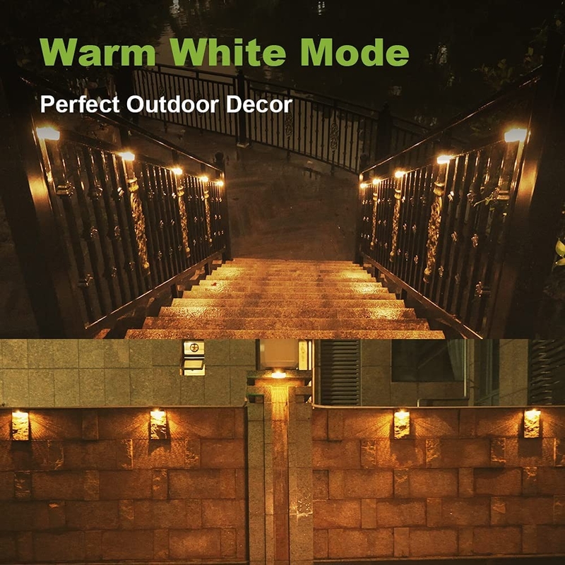 15 uur Warm Wit RGB Zonne hek licht 20 lumens ABS PMMA Waterdicht Monokristallijn Silicium