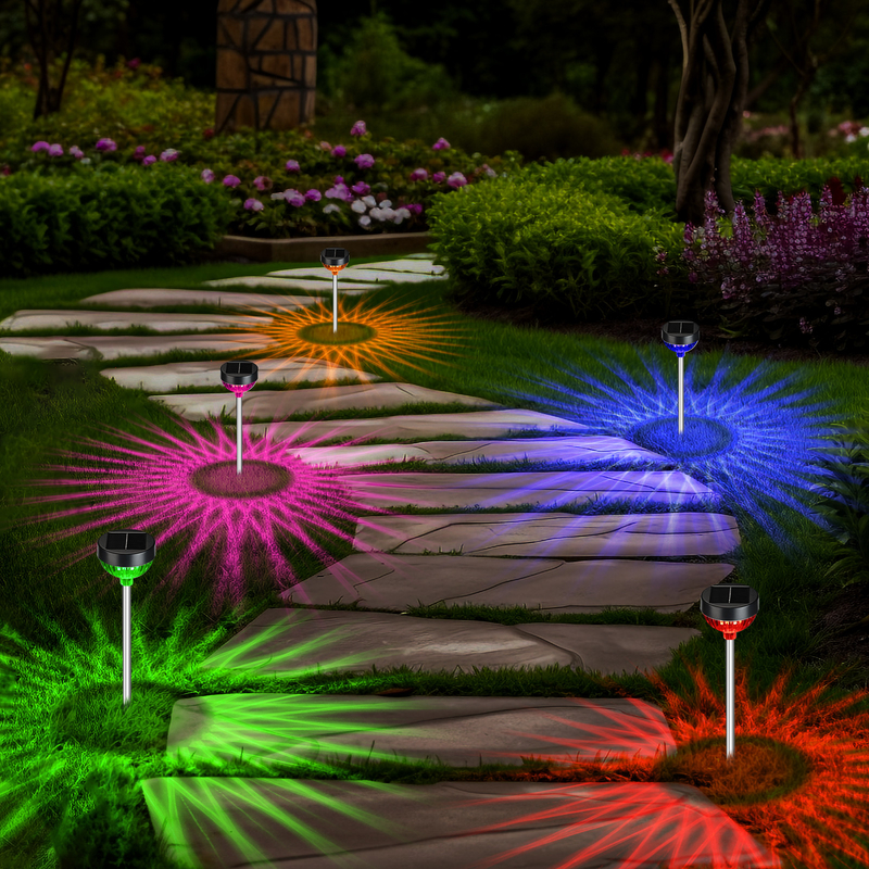 Tuin Zonnepad Licht Inbreng Gazon RGB Verandering Waterdicht IP65 Landschapslicht Patio Decoratie