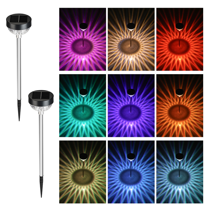 Tuin Zonnepad Licht Inbreng Gazon RGB Verandering Waterdicht IP65 Landschapslicht Patio Decoratie