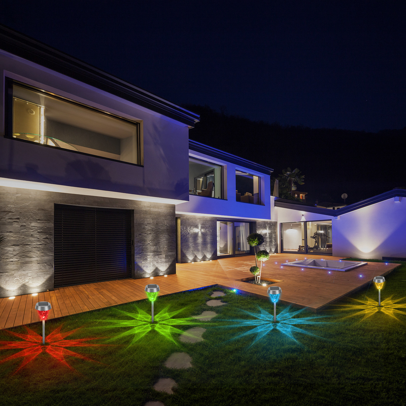 Zonne-aangedreven padverlichting ABS-materiaal voor zonne-tuin landschapsverlichting