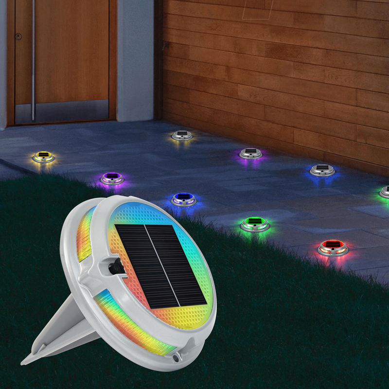 1200mAh batterij RGB zonnepaneel licht voor langdurige buitenverlichting 110*22MM