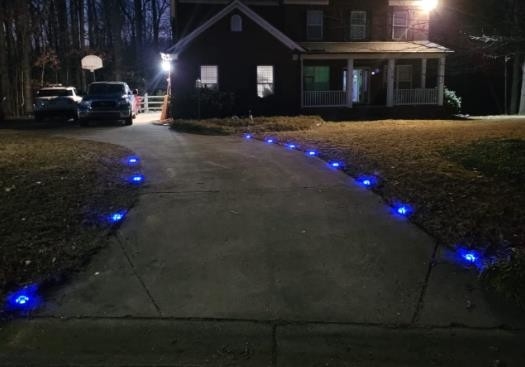 Blauw/koudwit Zonne Dock Light 20 lumens Helderheid Schroefinstallatie Hoog prestatie