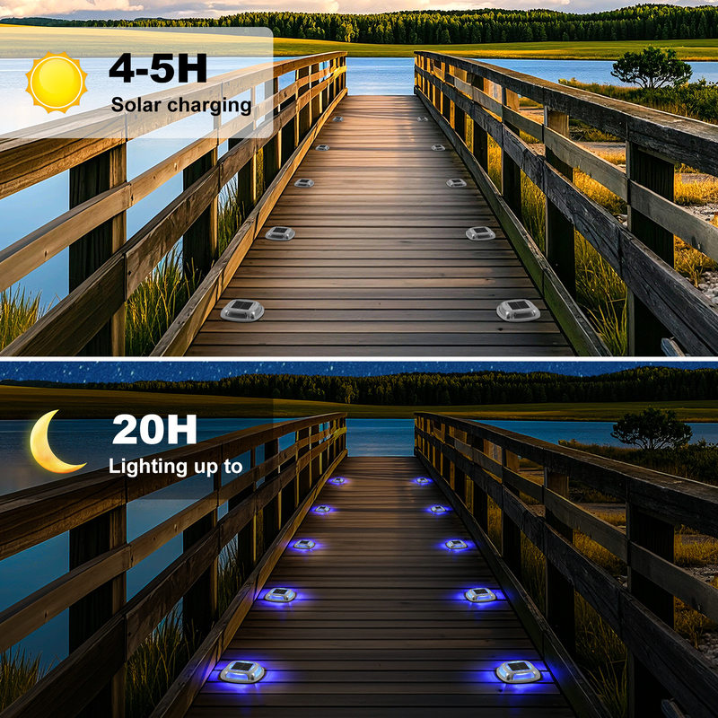 nieuw ontwerp zonne-energie led tuin dock licht aluminium materiaal