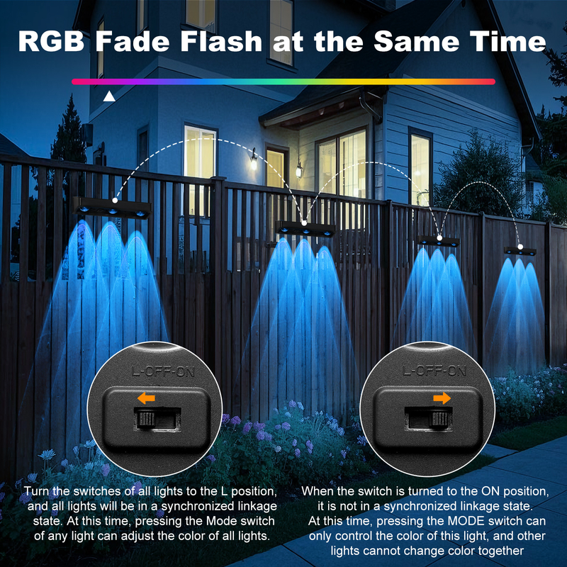 Warme verkoop IP65 waterdicht Polysilicium zonnepaneel Wit licht Warm licht op en neer Lichtbron Zonne LED wandlamp Hotel