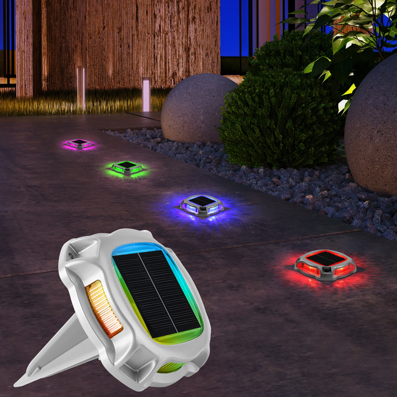 Ronde vorm Paving Solar Light Led Road Stud Road Markers Flitsend Solar Dock Light