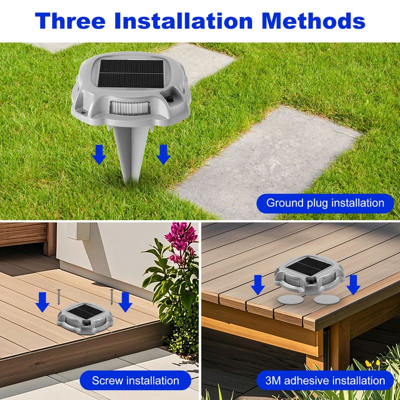 Ronde vorm Paving Solar Light Led Road Stud Road Markers Flitsend Solar Dock Light