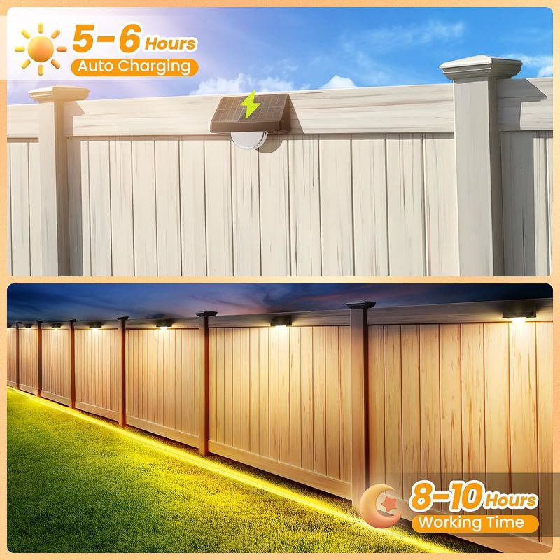 Outdoor Solar LED Step Lights IP65 Waterproof 7 Color RGB