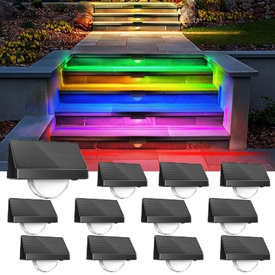 Zonne-LED hek licht   Waterdicht RGB buitenverlichting
