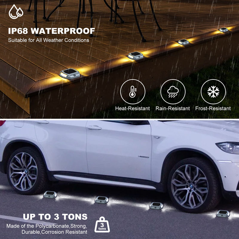 Blauw/koudwit zonne-LED-lichtpakket Aluminium LED-lichtbron IP68 waterdicht niveau