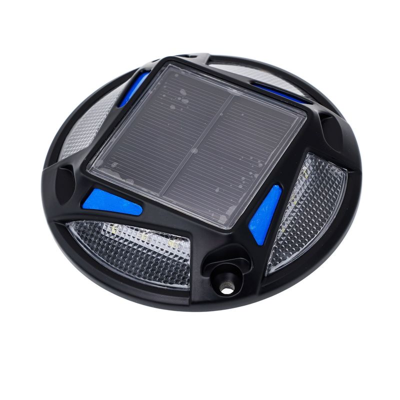 Solar Road Stud met lading 4,5 uur voor 20 uur Werktemperatuur -20-70 en koude witte/warme witte/blauwe LED kleur